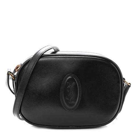 SAINT LAURENT Calfskin Le 61 Camera Bag Black.